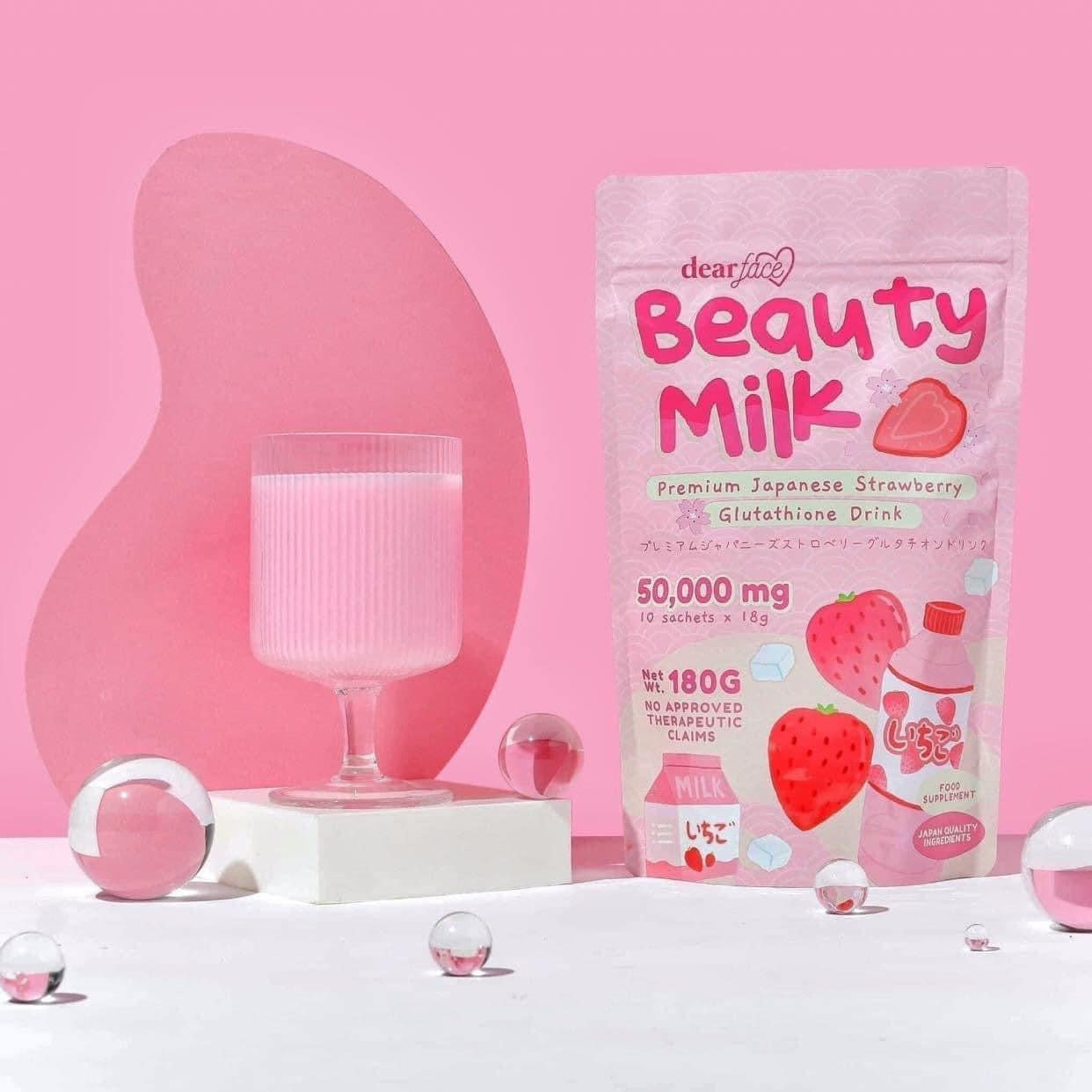 Dear face Beauty Milk Melon and Strawberry Combo