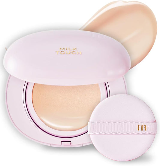 MILK TOUCH All-Day Skin Fit Milky Glow Cushion 15g + Refill 15g SPF50+/PA++++