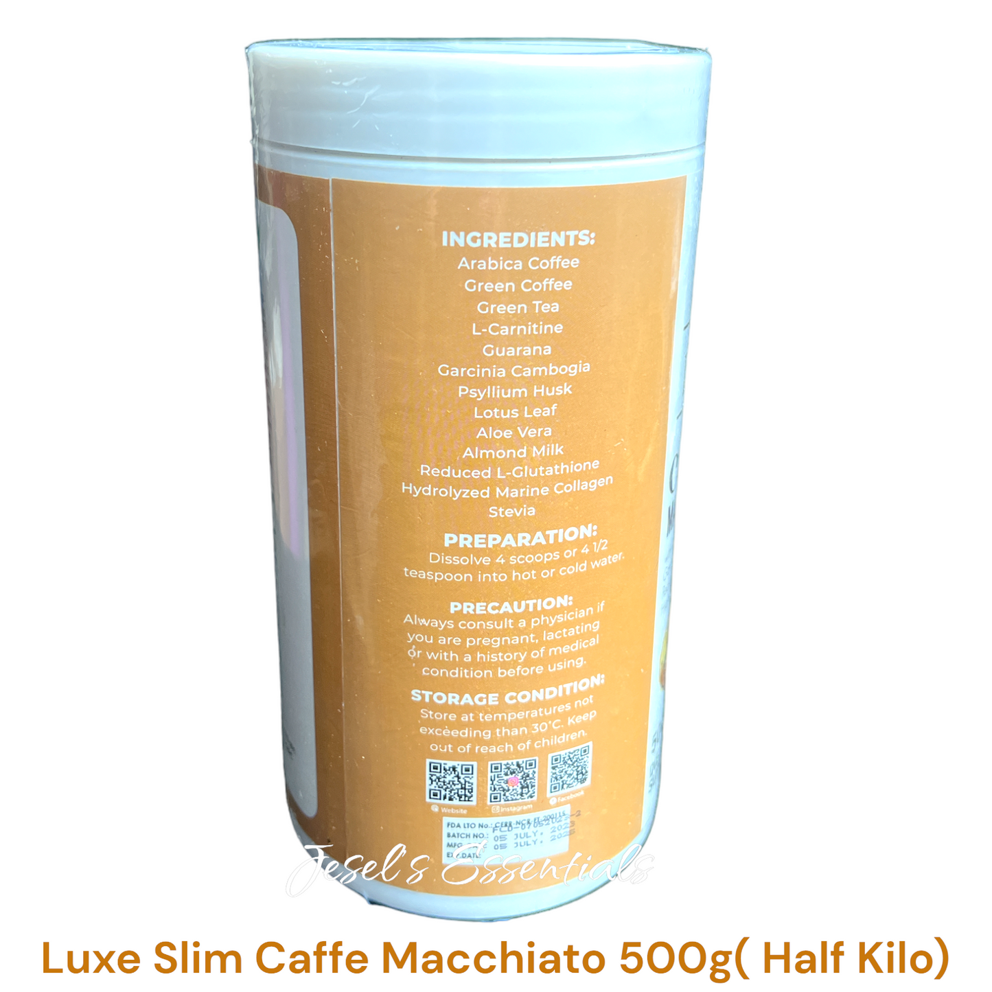 Luxe Slim Caffe Macchiato (Half Kilo)