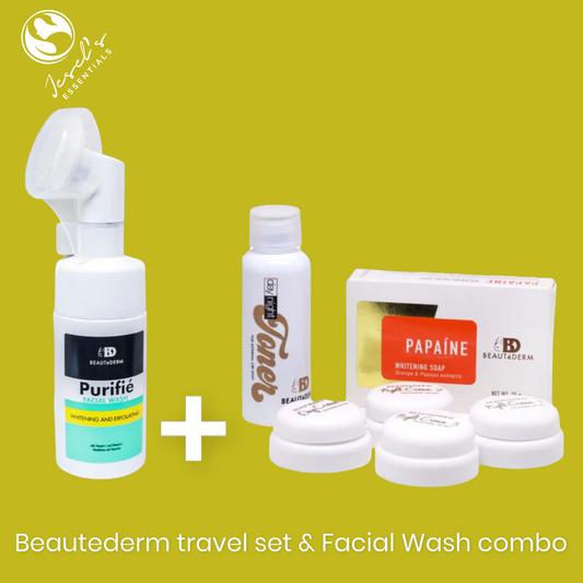 Beautederm Travel Set and Purifie Facial Wash