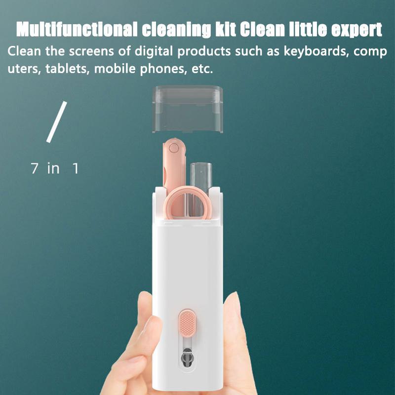 7-in-1 Bluetooth-compatible Headset Cleaning Pen Portable Earbuds Cleaner Kit