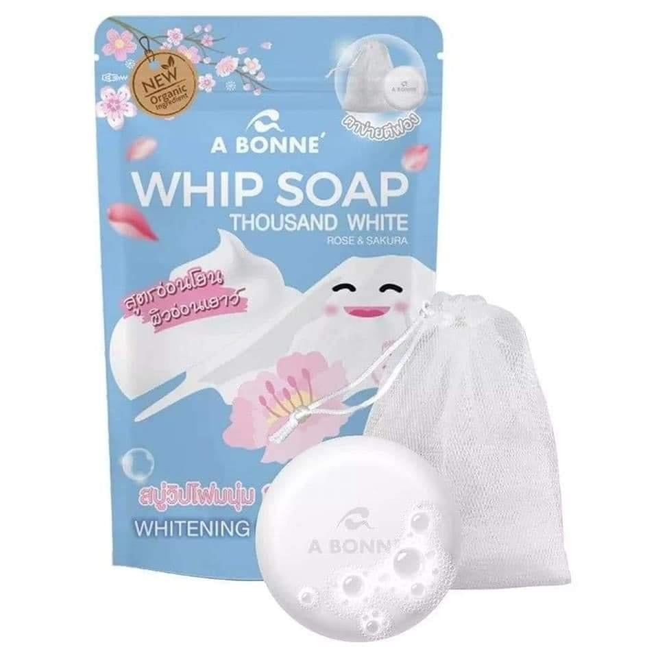 A bonne Whipp Soap Thousand White
