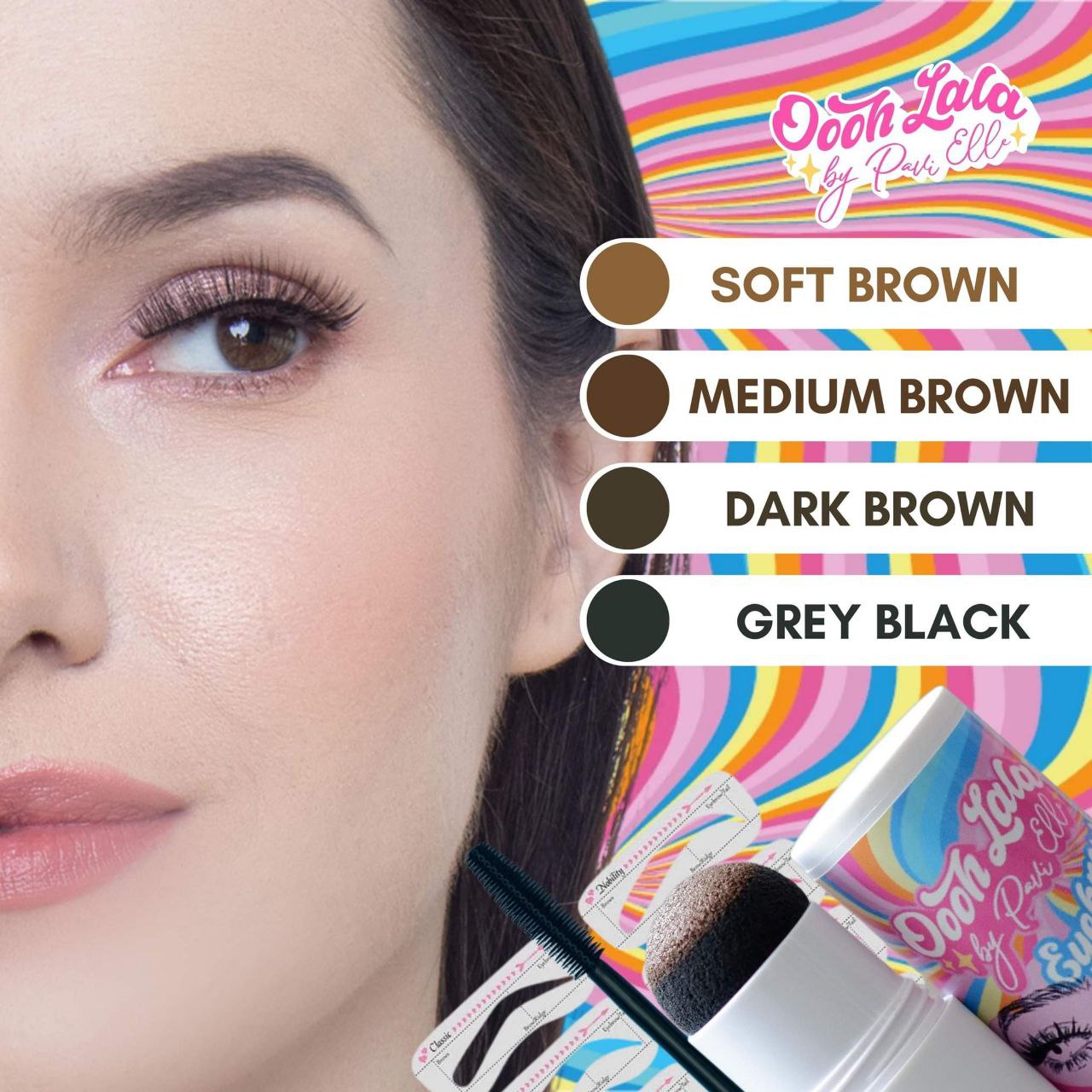 Oooh Lala by Pavi Elle Brow Stamp Kit