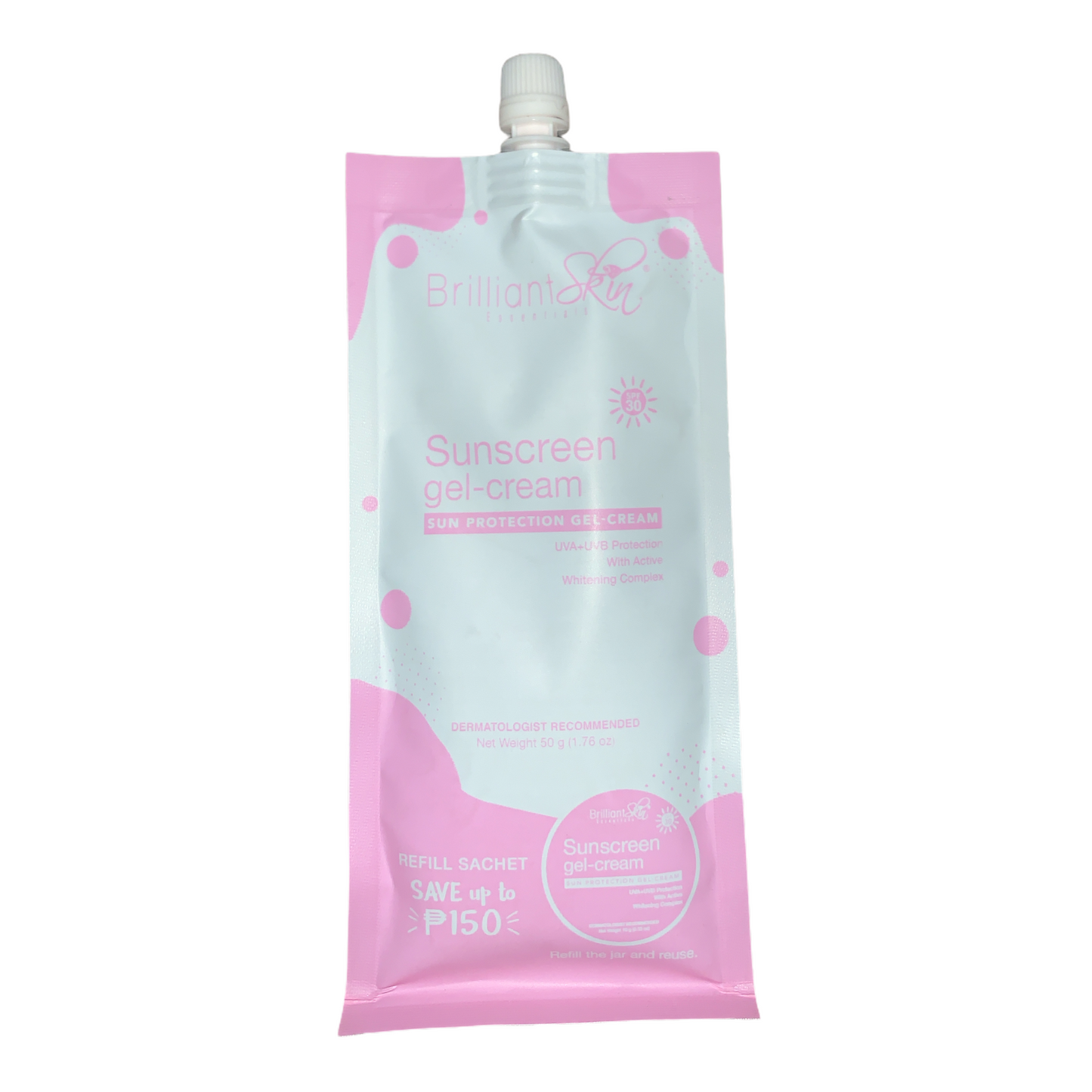 Brilliant sunscreen gel cream 50 g (pink)