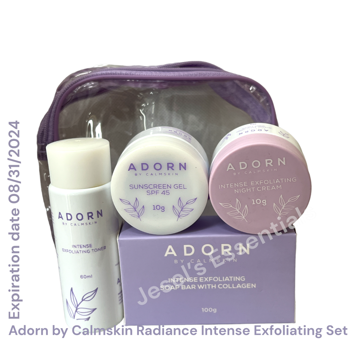 Adorn by Calm Skin Radiance Potion Intense Exfoliating Set Expiration date 08/24